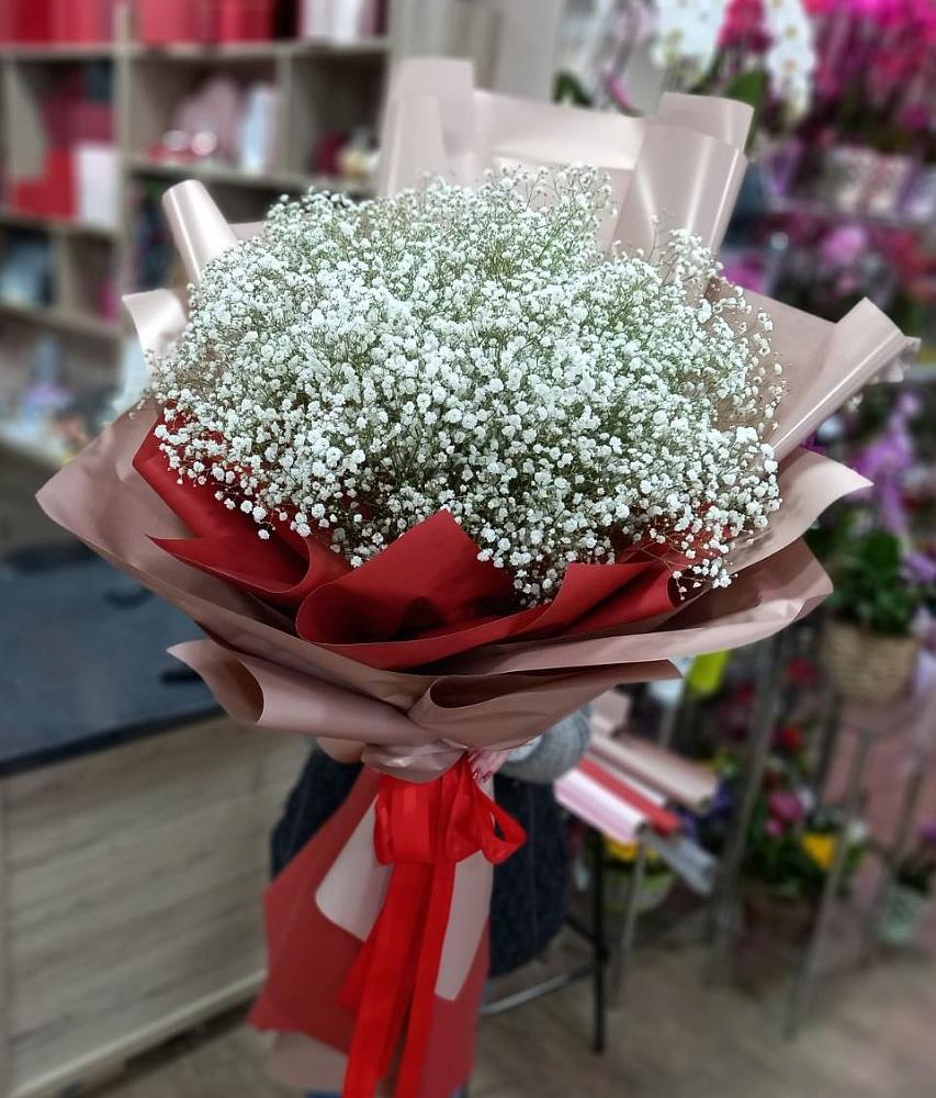 Букет Белые хлопья в Спас-Заулок Букет цветов из: Гипсофила в Спас-Заулок