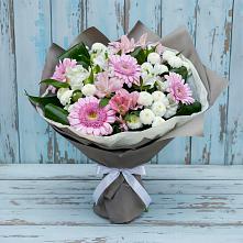 Букет цветов из:  Герберы, Альстромерии и Хризантемы #REPLACE_PRED# Спас-Заулок