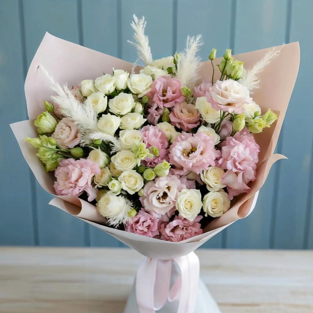 Букет цветов из: Альстромерии и Розы в Спас-Заулок