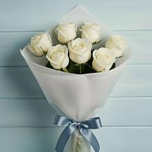 Букет 7 Белых роз Эдлесс Лав в Спас-Заулок