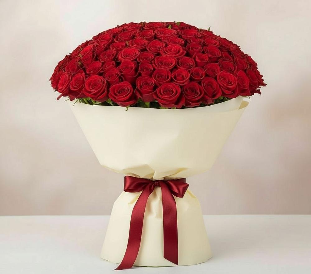Букет 101 Красная роза Милано в Спас-Заулок
