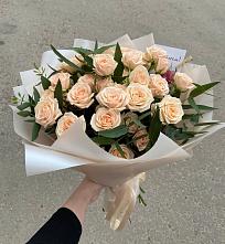 Букет Кремовые розы Латте в Спас-Заулок