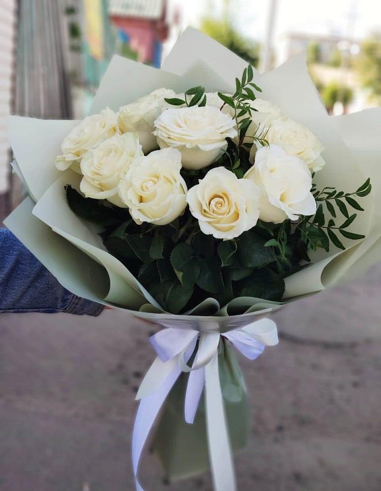 Букет Белые розы Проуд в Спас-Заулок
