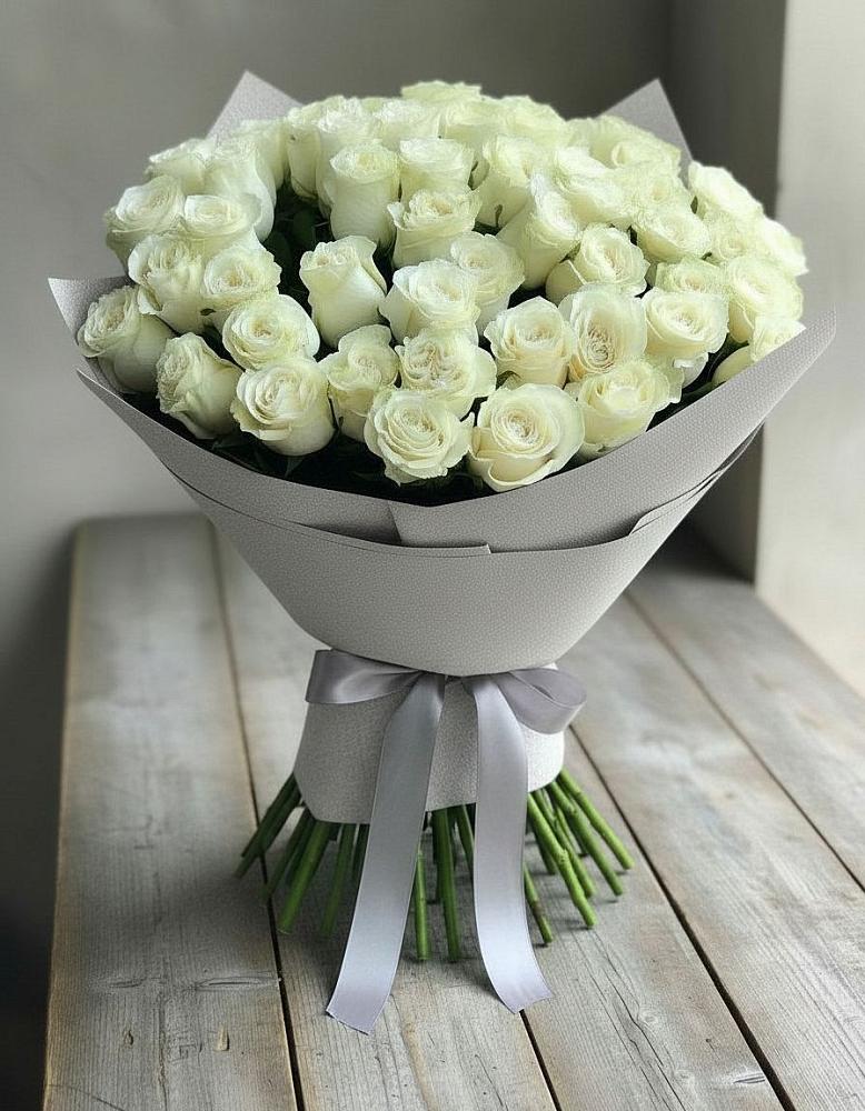 Букет 35 Белых роз в Спас-Заулок