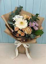 Букет цветов из:  Герберы и Хризантемы в Спас-Заулок