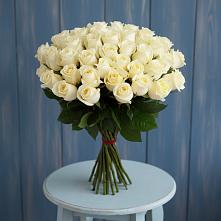 Букет 51 Белая роза Эдлесс Лав в Спас-Заулок