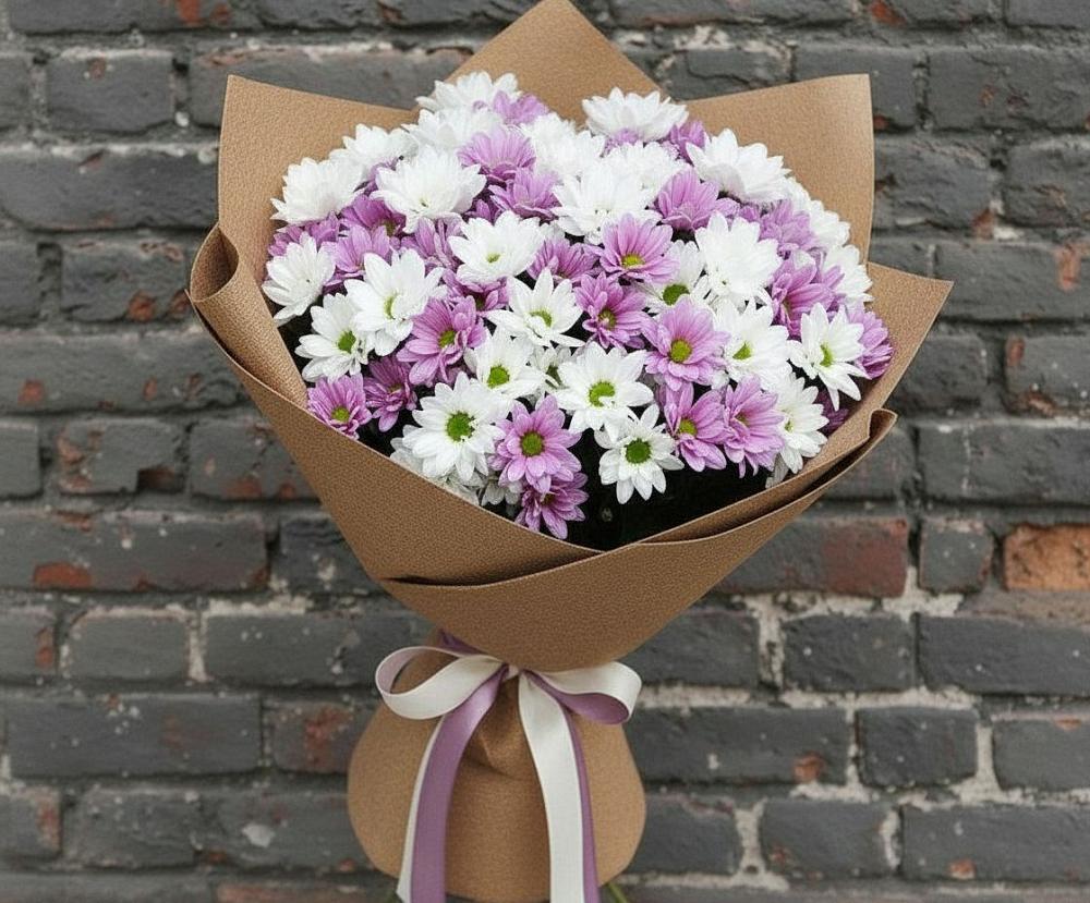 Букет цветов из: Хризантемы в Спас-Заулок