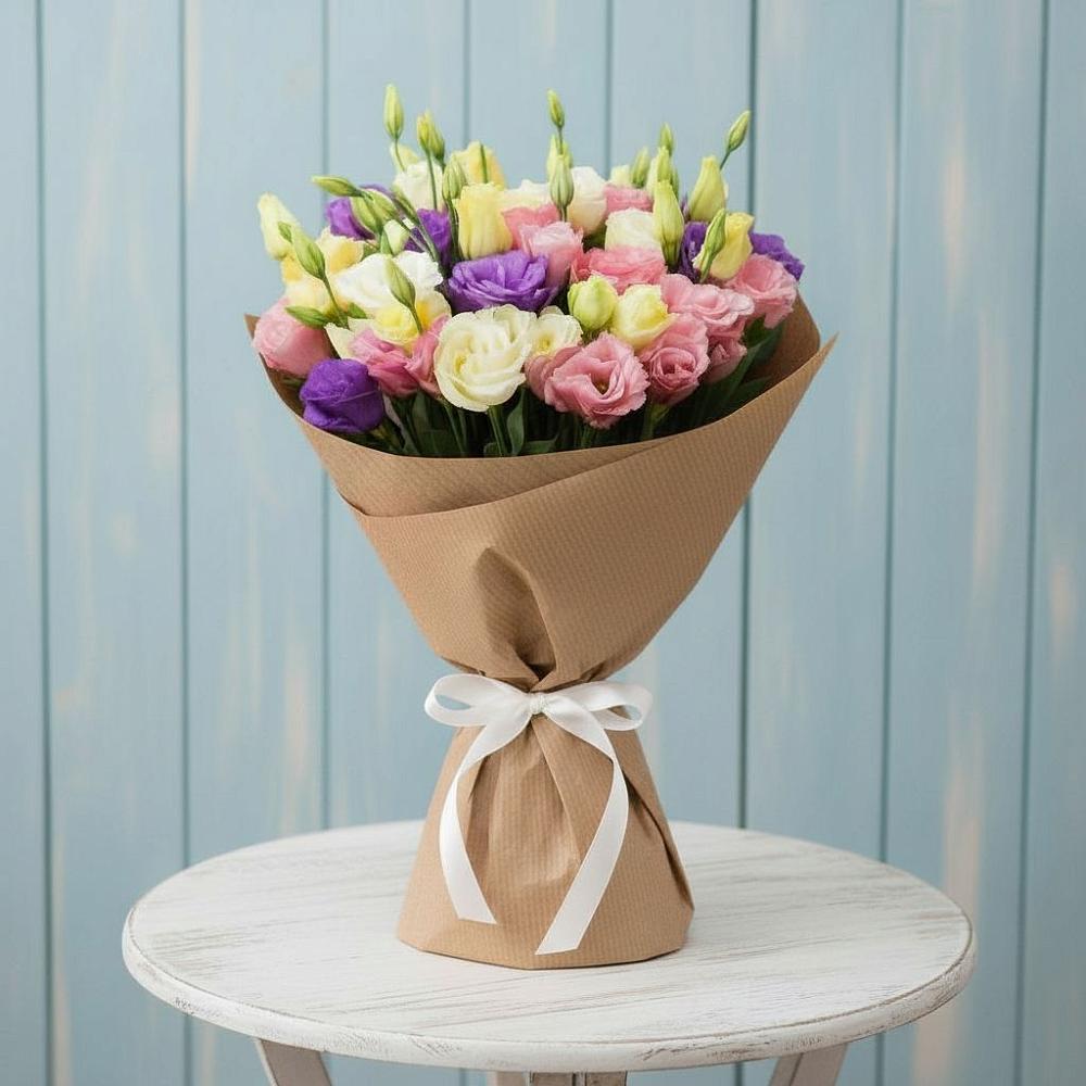 Букет цветов из: Лизиантусы в Спас-Заулок