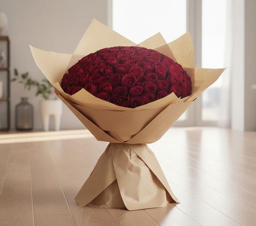 Букет 101 Красная роза в Спас-Заулок