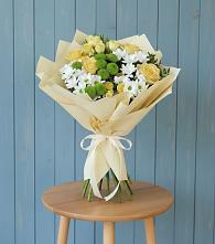 Букет цветов из:  Хризантемы и Розы #REPLACE_PRED# Спас-Заулок