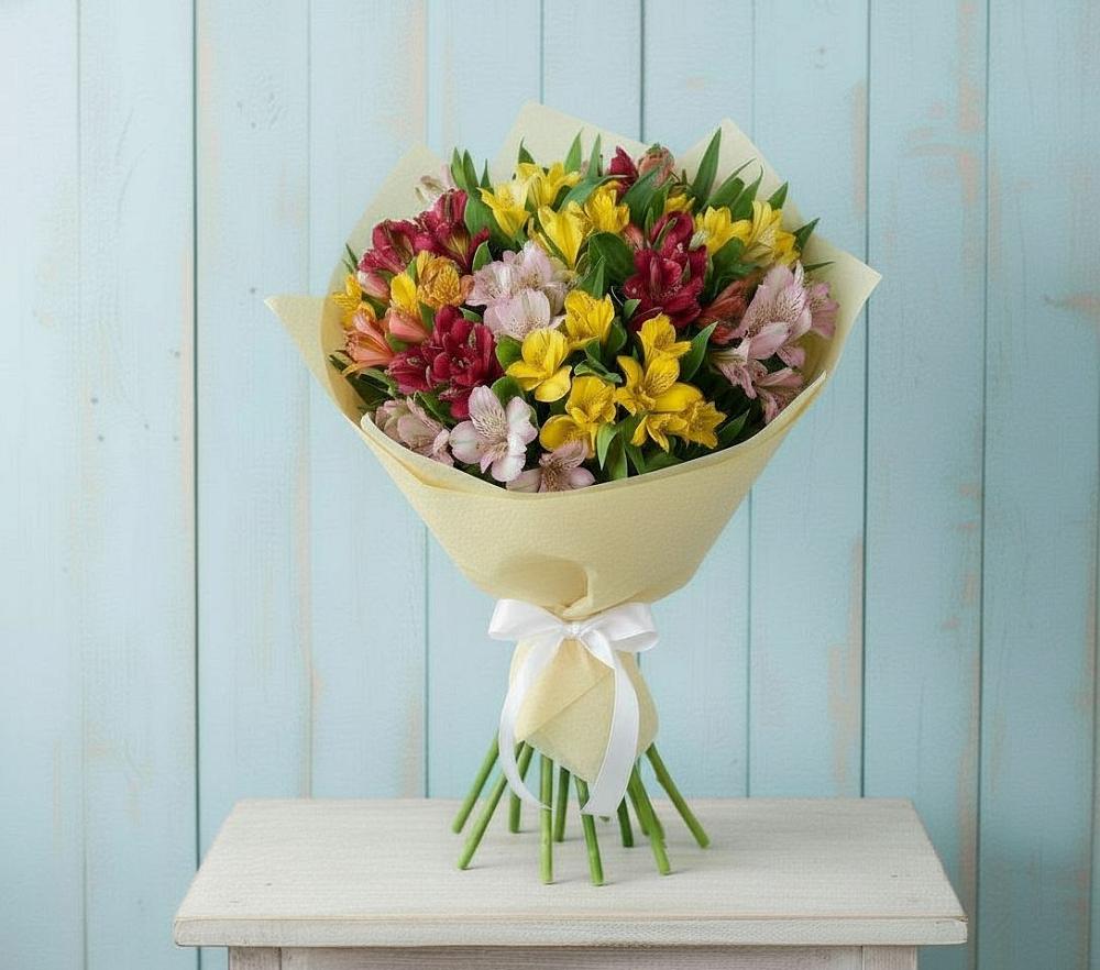 Букет цветов из: Альстромерии в Спас-Заулок