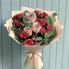 Букет цветов из:  Гвоздики и Розы в Спас-Заулок