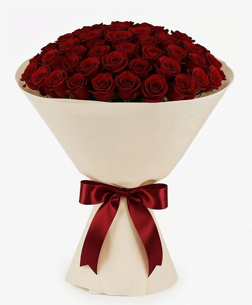 Букет 101 Бордовая роза Блэк Бакарра в Спас-Заулок