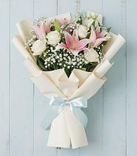 Букет цветов из:  Лилии в Спас-Заулок