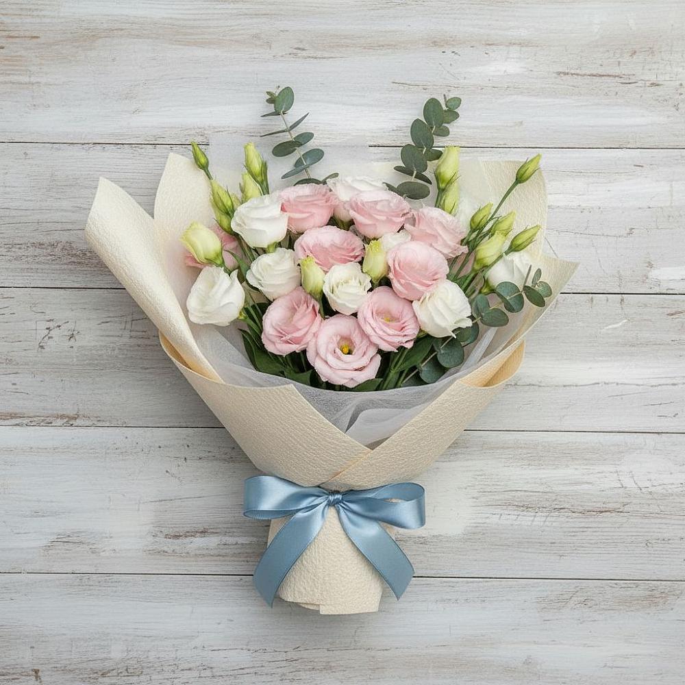 Букет цветов из: Лизиантусы в Спас-Заулок